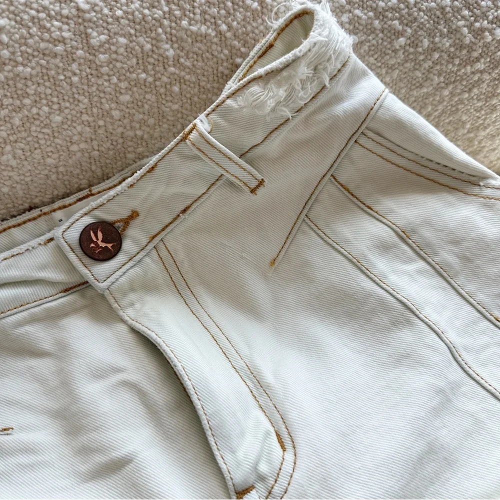 One Teaspoon Xanthe Streetwalkers High Waist 80’s Denim Shorts- Off White